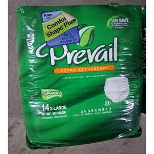 Prevail Daily Disposable Underwear Extra Absorbency XL  14 count Unisex